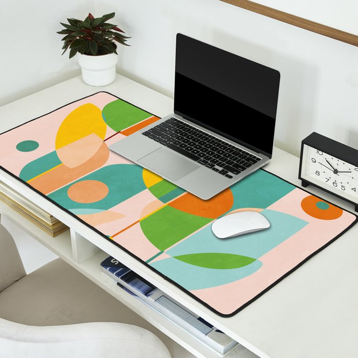 floral shapes IV Desk Mat Gallery Image 2