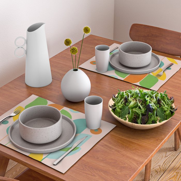 floral shapes IV Placemat Gallery Image 2