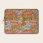 Vote Print in Rainbow Laptop Sleeve Gallery Image 1