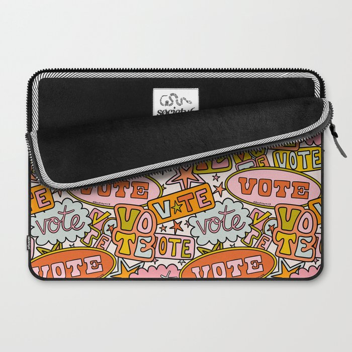 Vote Print in Rainbow Laptop Sleeve Gallery Image 2