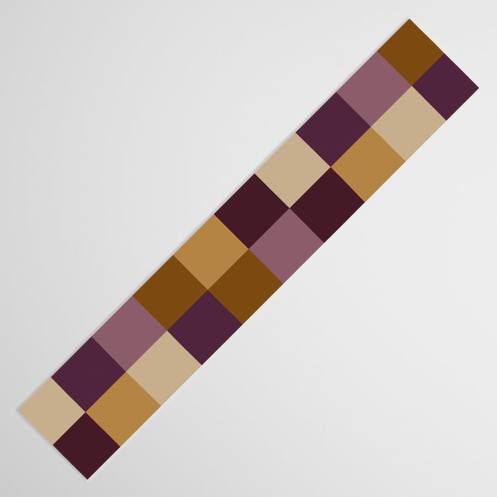 Bold Autumn Checks Pattern - Large XII Table Runner Gallery Image 3
