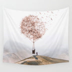 Flying Dandelion Wall Tapestry Gallery Image 4