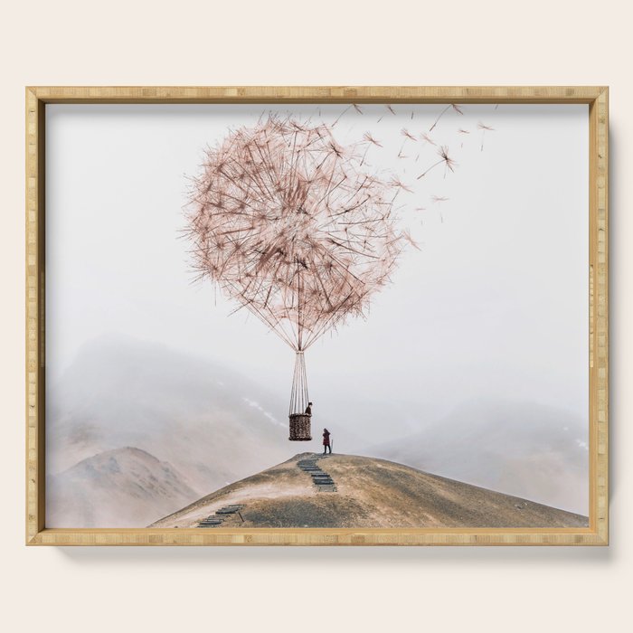 Flying Dandelion Serving Tray Gallery Image 1