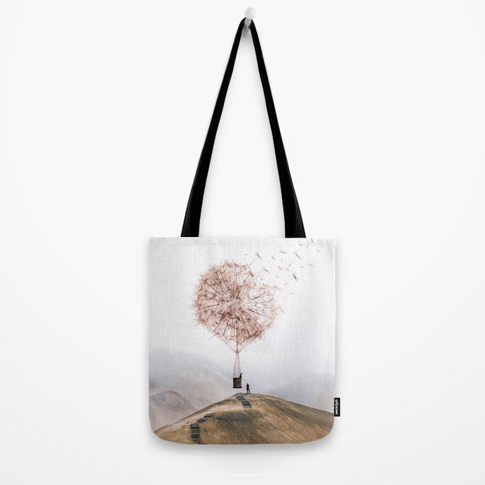 Flying Dandelion Tote Bag Gallery Image 2
