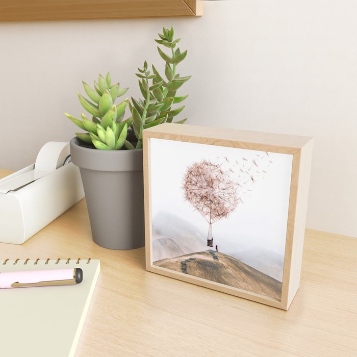 Flying Dandelion Mini Art Print Gallery Image 2