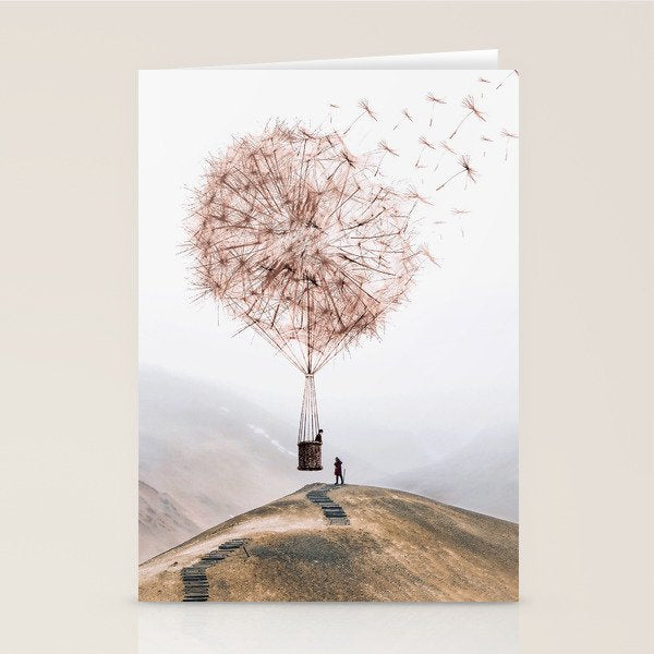 Flying Dandelion Stationery Card Gallery Image 2