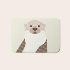 Whimsical Otter Bath Mat Gallery Image 1