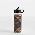 Urban Tribal Pattern No.11 - Aztec - Wood Water Bottle Gallery Image 1
