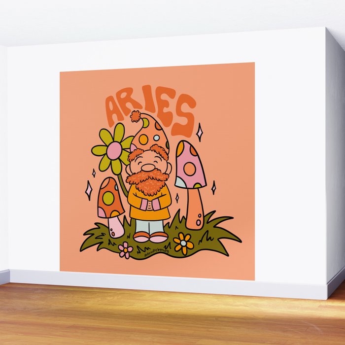 Aries Gnome Wall Mural Gallery Image 2
