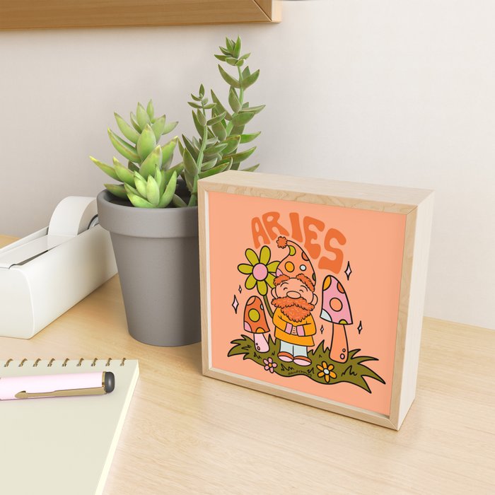 Aries Gnome Mini Art Print Gallery Image 2