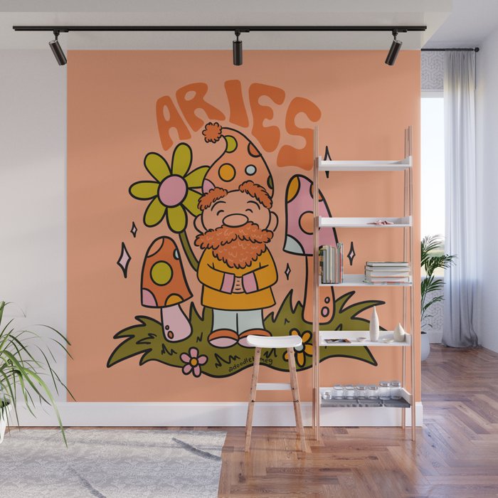 Aries Gnome Wall Mural Gallery Image 1