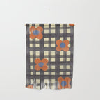 Black and red check and flowers Wall Hanging Gallery Image 1