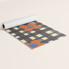 Black and red check and flowers Yoga Mat Gallery Image 2