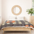 Black and red check and flowers Duvet Cover Gallery Image 3