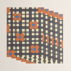 Black and red check and flowers Wrapping Paper Gallery Image 3