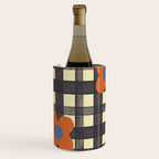 Black and red check and flowers Wine Chiller Gallery Image 1