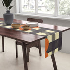 Black and red check and flowers Table Runner Gallery Image 2