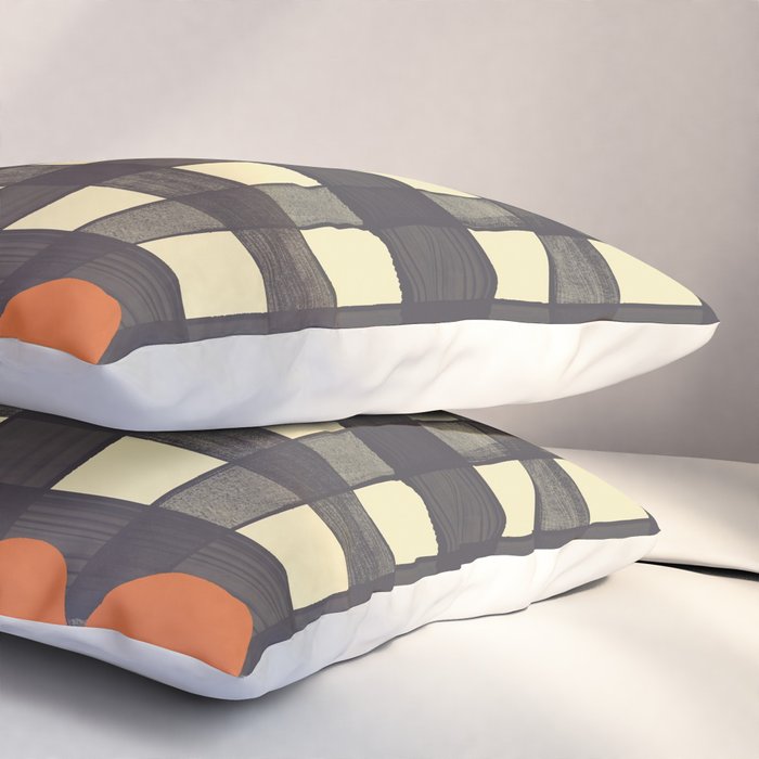 Black and red check and flowers Pillow Sham Gallery Image 3