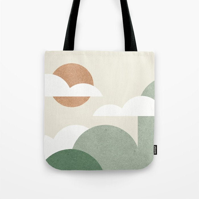 Mountains and Clouds Tote Bag Gallery Image 1