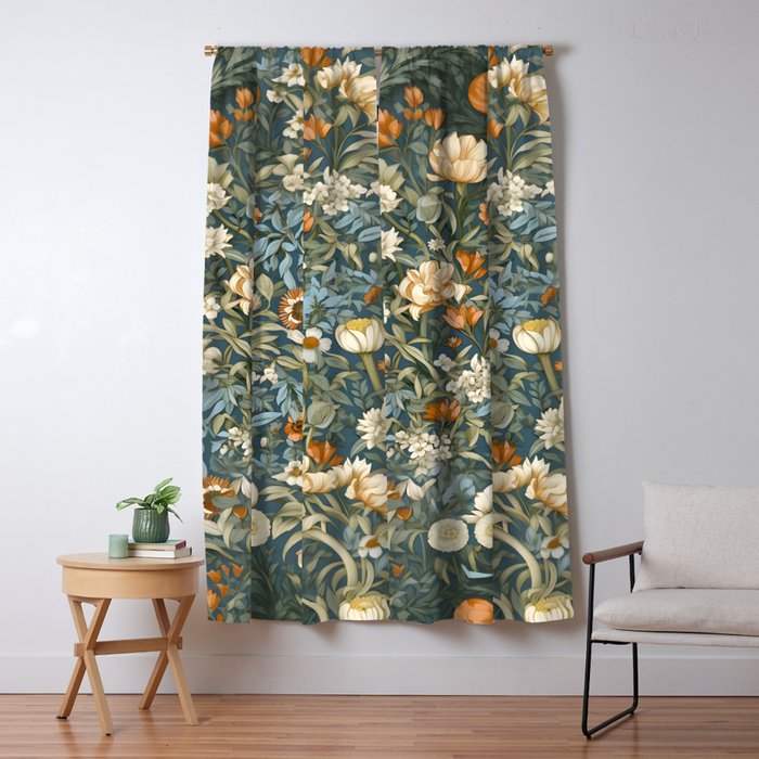 Countryside Blooms Renaissance Cottage Floral Window Curtain Gallery Image 5