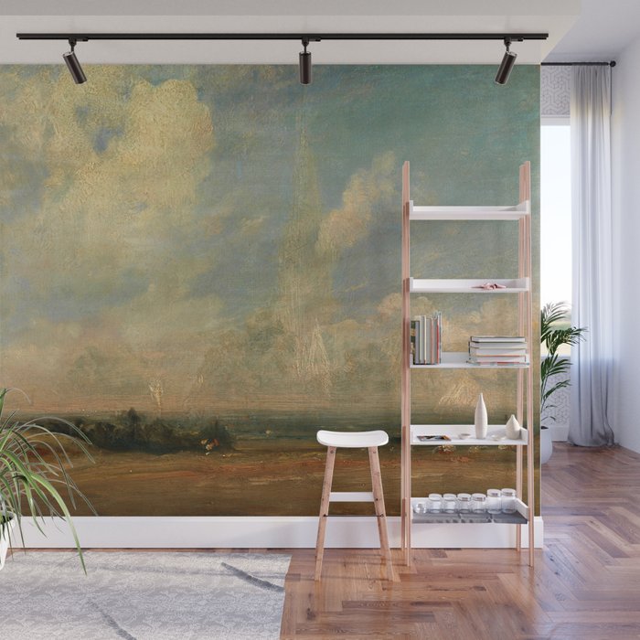 John Constable "A View from Hampstead Heath" Wall Mural Gallery Image 1