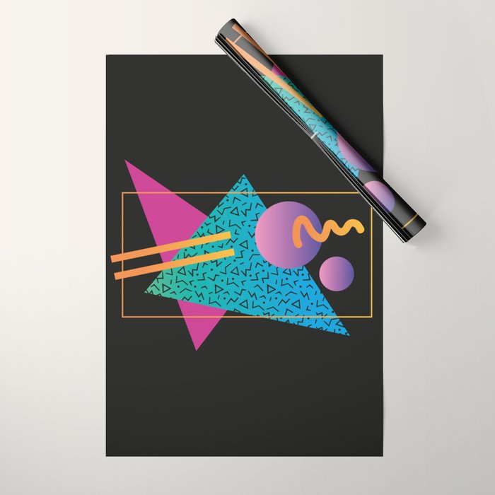 Memphis Pattern 24 - 80s / 90s Retro Wrapping Paper Gallery Image 1