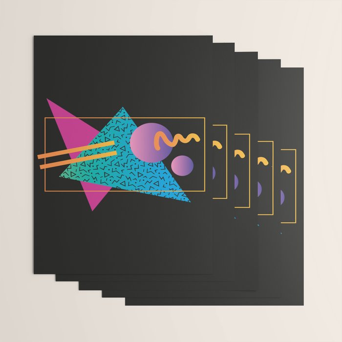 Memphis Pattern 24 - 80s / 90s Retro Wrapping Paper Gallery Image 3