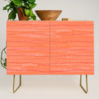 Minimal Doodle Dots in Chili Red Credenza Gallery Image 1