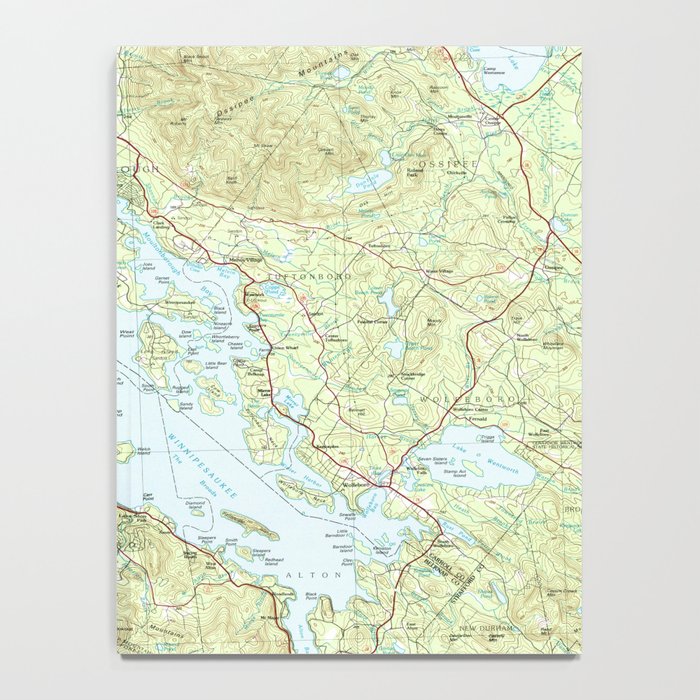 Lake Winnipesaukee Map (1986) Notebook Gallery Image 4