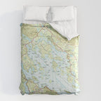 Lake Winnipesaukee Map (1986) Comforter Gallery Image 6