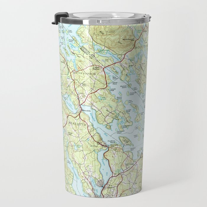 Lake Winnipesaukee Map (1986) Travel Mug Gallery Image 3