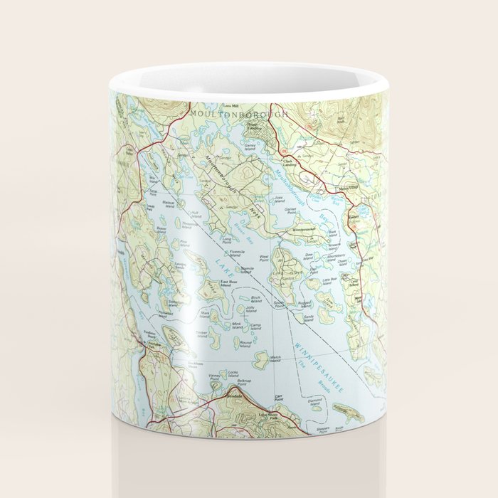 Lake Winnipesaukee Map (1986) Coffee Mug Gallery Image 4