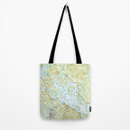 Lake Winnipesaukee Map (1986) Tote Bag Gallery Image 2