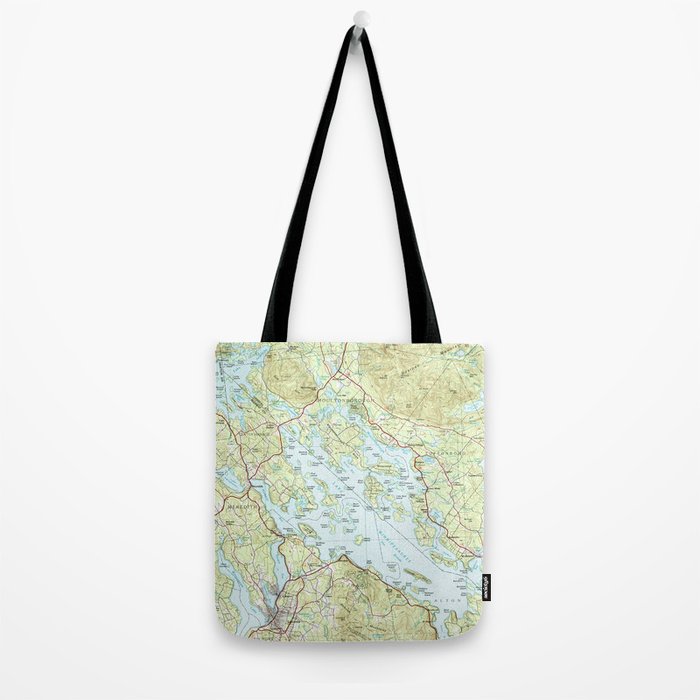 Lake Winnipesaukee Map (1986) Tote Bag Gallery Image 2