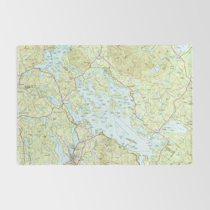Lake Winnipesaukee Map (1986) Rug Gallery Image 2