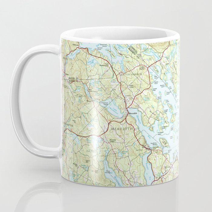 Lake Winnipesaukee Map (1986) Coffee Mug Gallery Image 3
