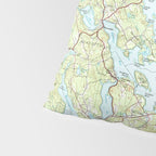 Lake Winnipesaukee Map (1986) Pillow Sham Gallery Image 4