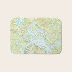 Lake Winnipesaukee Map (1986) Bath Mat Gallery Image 1