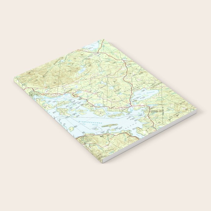 Lake Winnipesaukee Map (1986) Notebook Gallery Image 2