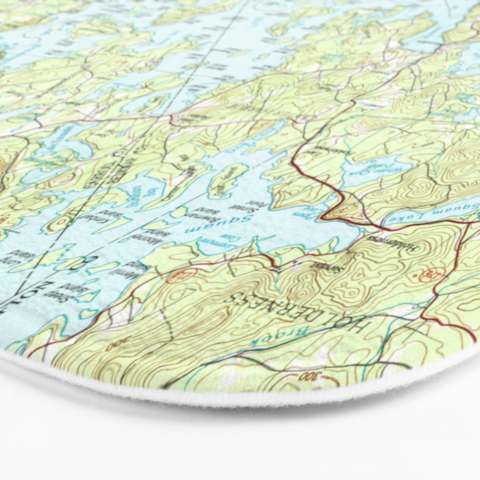 Lake Winnipesaukee Map (1986) Bath Mat Gallery Image 3