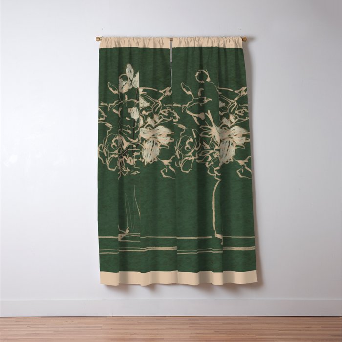 Minimalist Flowers In A Vase Window Curtain Gallery Image 3