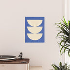 Half Circle 3 - Blue Texture Poster Gallery Image 2