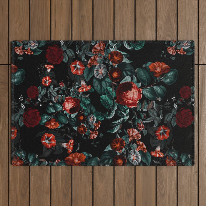 Midnight Garden II Outdoor Rug Gallery Image 1