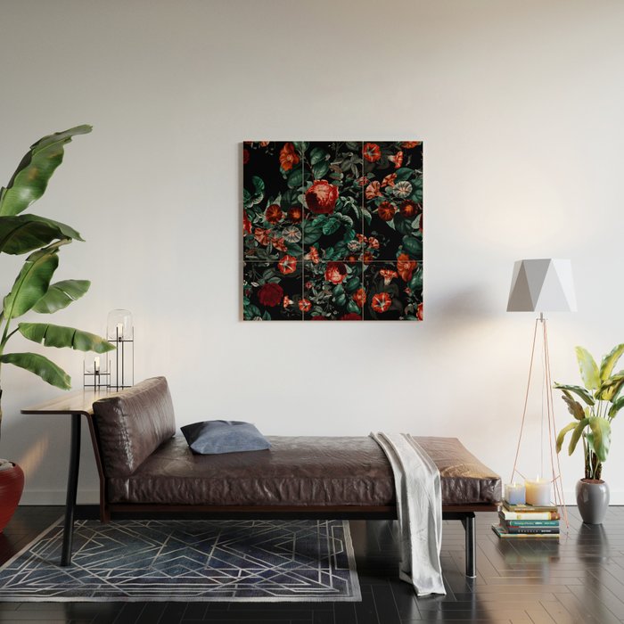 Midnight Garden II Wood Wall Art Gallery Image 2