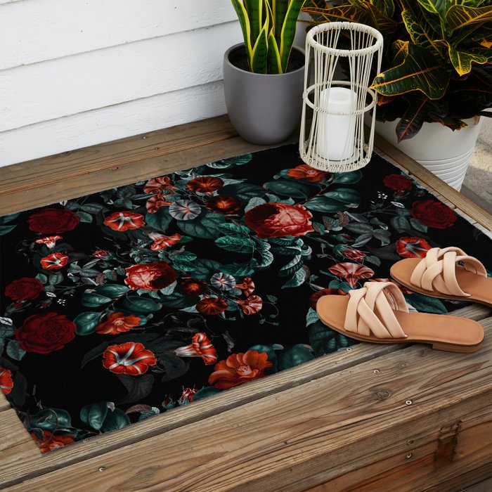 Midnight Garden II Outdoor Rug Gallery Image 2