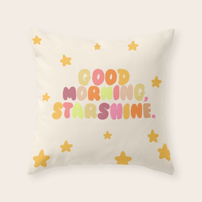 Good Morning, Starshine Throw Pillow Gallery Image 6