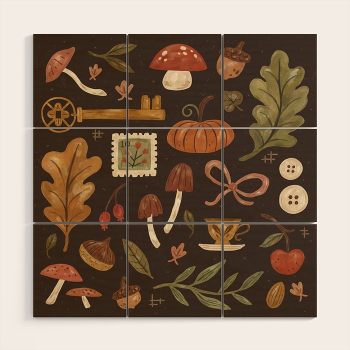 Autumn Treasures Wood Wall Art Gallery Image 1