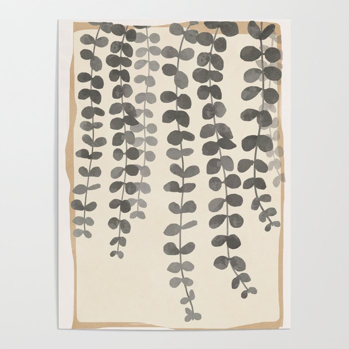 Minimal Abstract Leaves 19 Poster Gallery Image 4