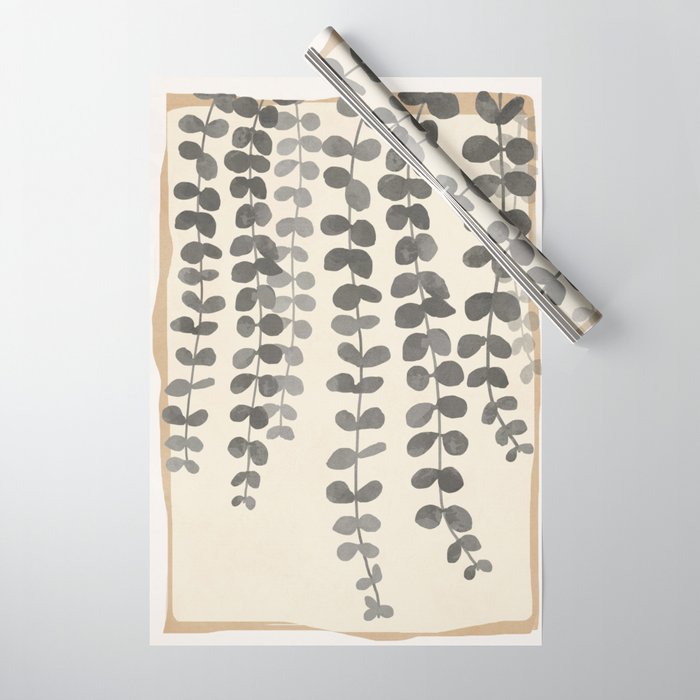Minimal Abstract Leaves 19 Wrapping Paper Gallery Image 1