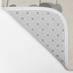 Minimal Abstract Leaves 19 Bath Mat Gallery Image 2